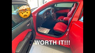 INSTALLING RED LEATHER SEATS ON MY 2019 DODGE CHARGER GT!!! *KATZKIN