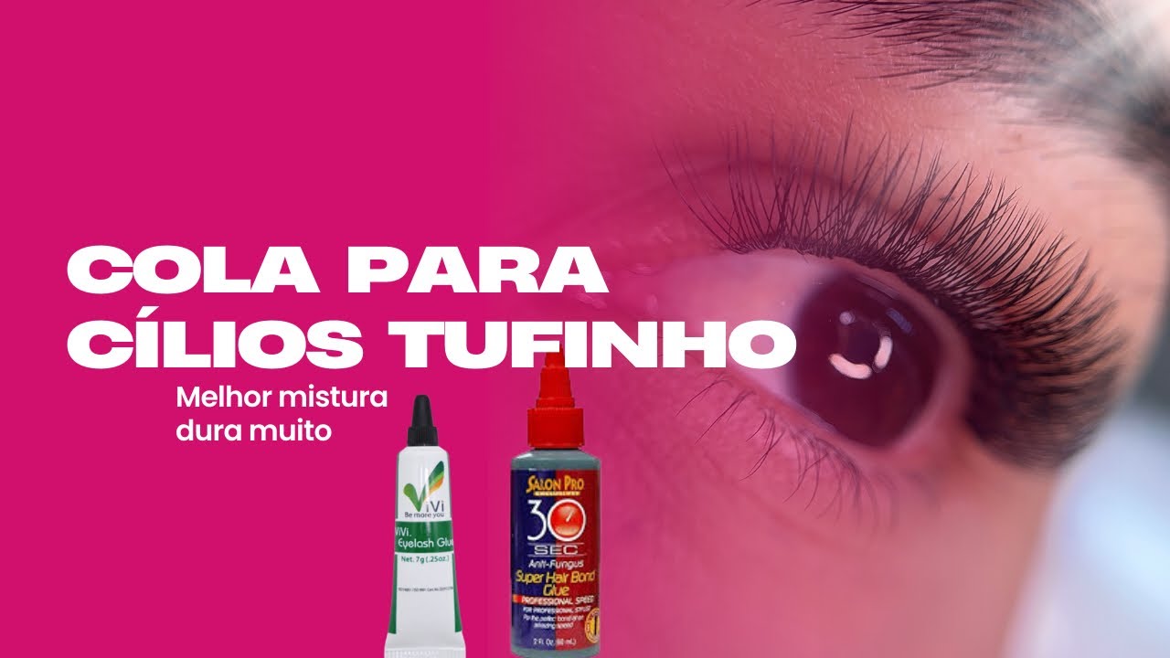 Cola para cílios tufinho (misturinha perfeita) duração de até 30 dias