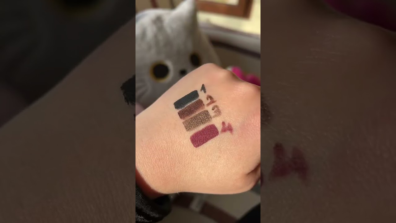 Note Cosmetics Silk Tattoo Liner Swatches. 