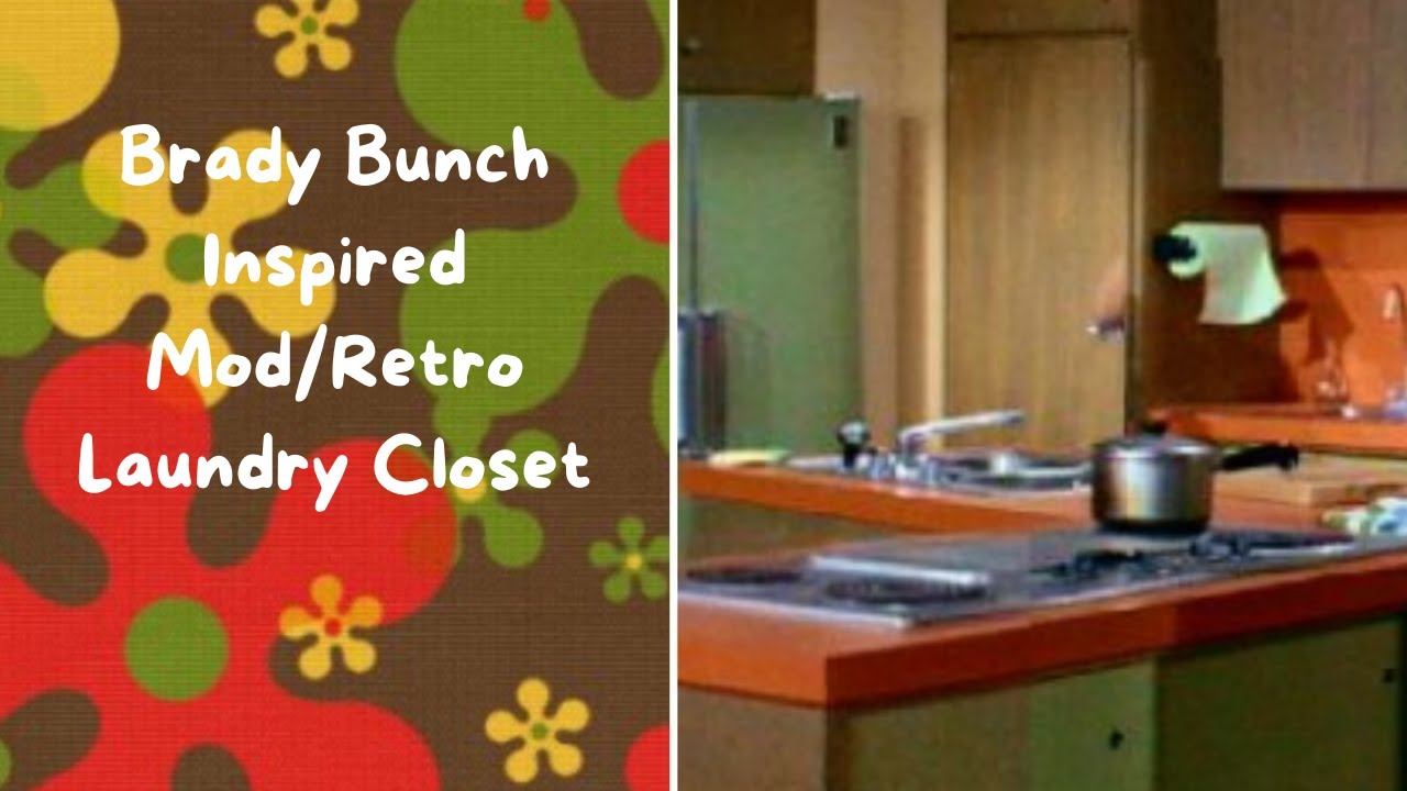Brady Bunch Inspired Mod/Retro/Laundry Closet Makeover/Me and Mini Me