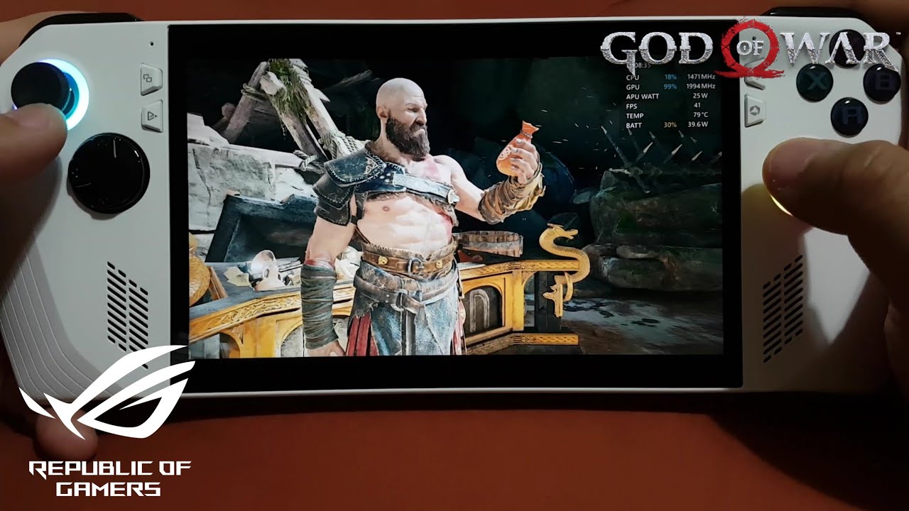 God of War on Asus ROG Ally || Turbo Mode - YouTube
