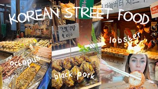 *HUGE* Korean Night Market 🤩 trying Jeju island street food