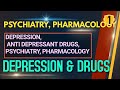 DEPRESSION, ANTI DEPRESSANT DRUGS, PSYCHIATRY LECTURES, PHARMACOLOGY LECTURES, INICET, NEETPG