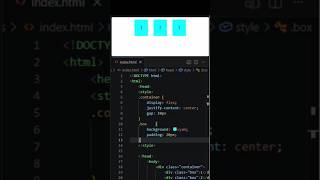 Flexbox layouts in html css coding #coding #css #htmlcss #website #cssfilters