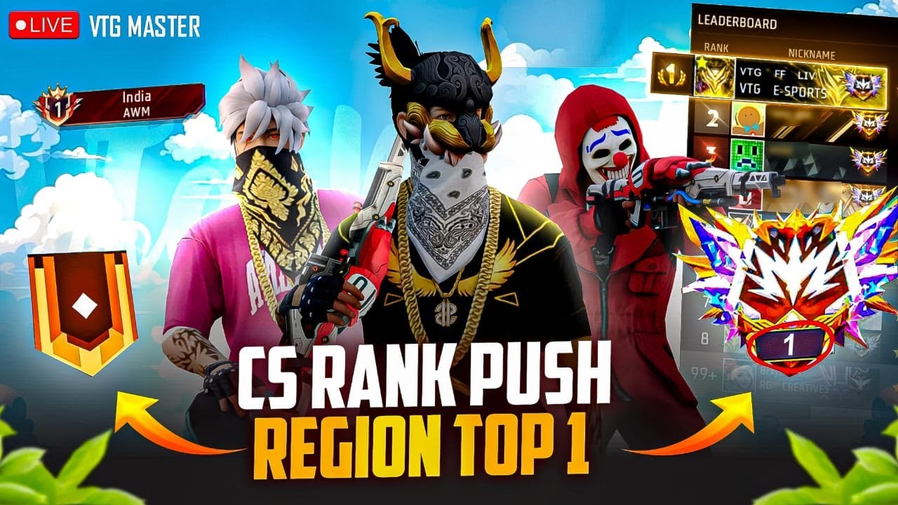 🔴Free Fire Live In Tamil | GrandMaster Rank Pushing To Top 1 #fftamil # ...