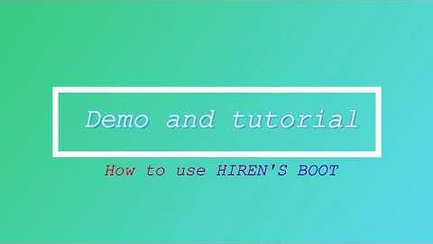 Hirens Boot (Bad Sector Removal) - tagalog