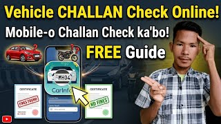 Car Bike & Scooty  Challan Dongama Dongja Mobile-o Check kabo| CarInfo App Full Guide screenshot 2