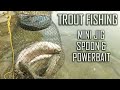 Trout fishing with a mini jig spoon and powerbait  itgetsreel episode 161