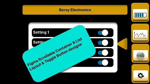 #11 STM32 TouchGFX Figma Scrollable Container & Scroll List & Toggle Button designe
