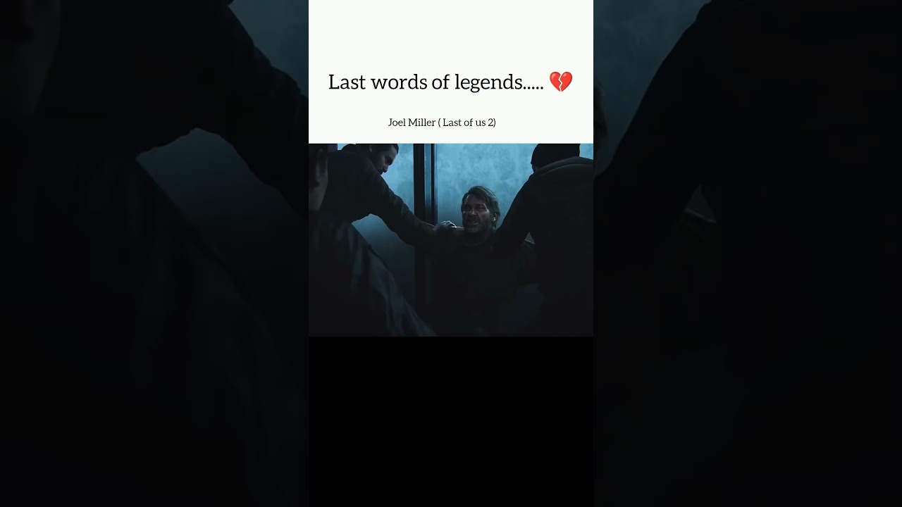 Last words of legends | arthur morgan joel miller ethan winters 