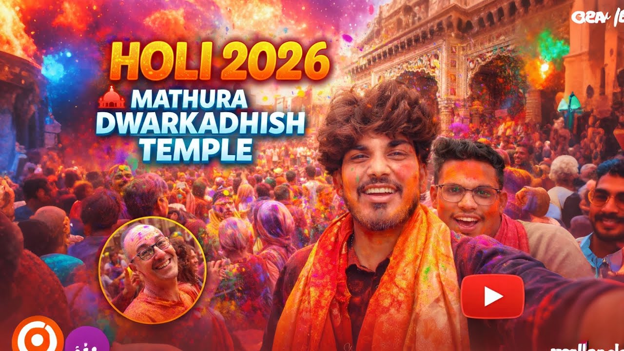 Mathura Dwarkadhish Temple Holi 2026 😍
