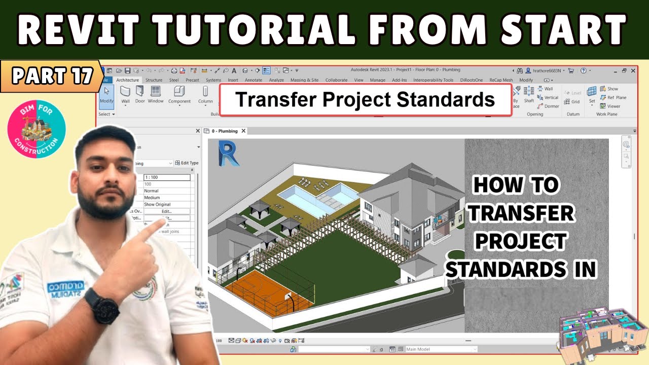 #17 Revit Tutorial: How to Transfer Project Standards in Revit? - YouTube
