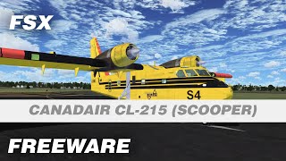 Canadair Cl-215 Scooper Fire-Fighting Aircraft Freeware Add-On For Fsx
