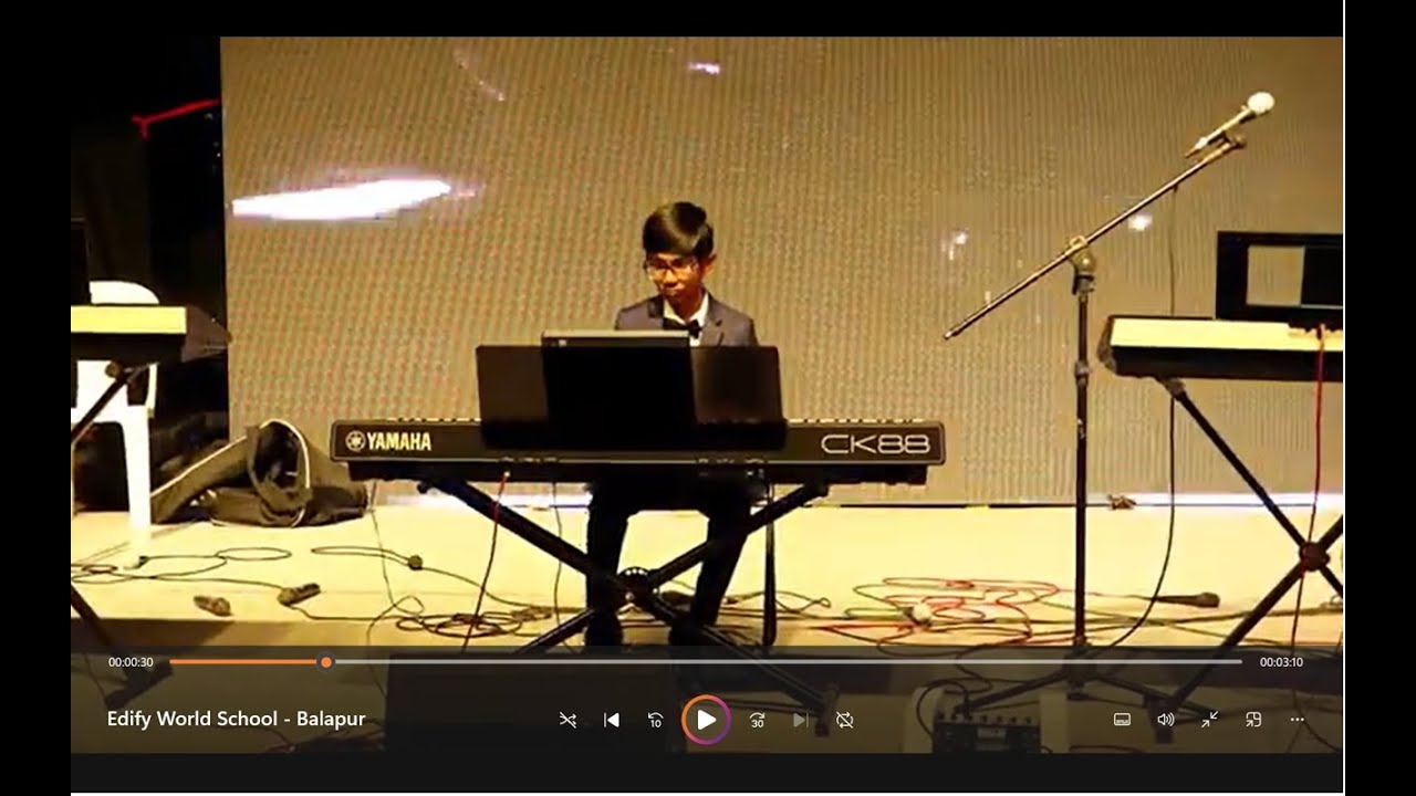 Interstellar Theme performance on Edify World School Balapur Annual Day 25