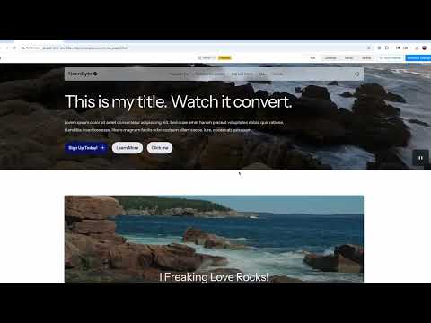 Quick demo of building out a landing page with Neonbyte and Drupal Canvas