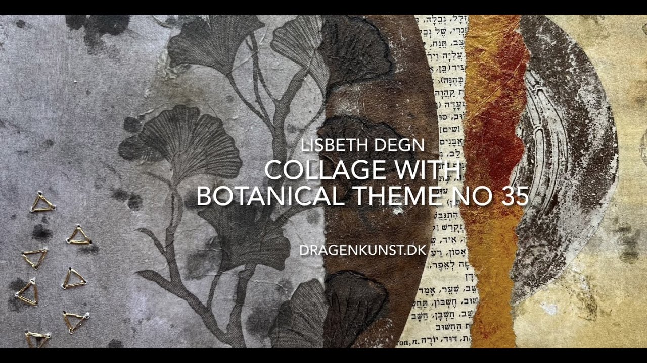 Collage with botanical theme No 35