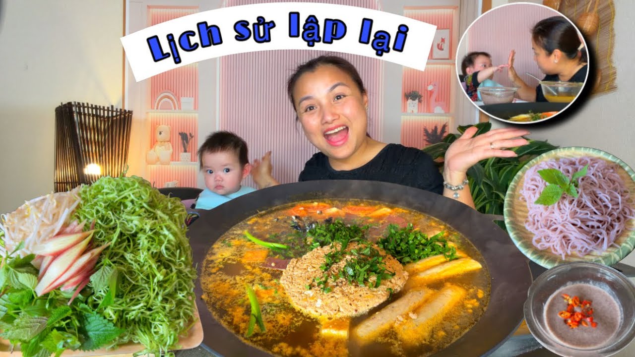 Na khiến mẹ đứng hình vì hành động nhỏ mà đáng yêu vô cùng, xơi nồi lẩu riêu cua đậm vị mắm tôm