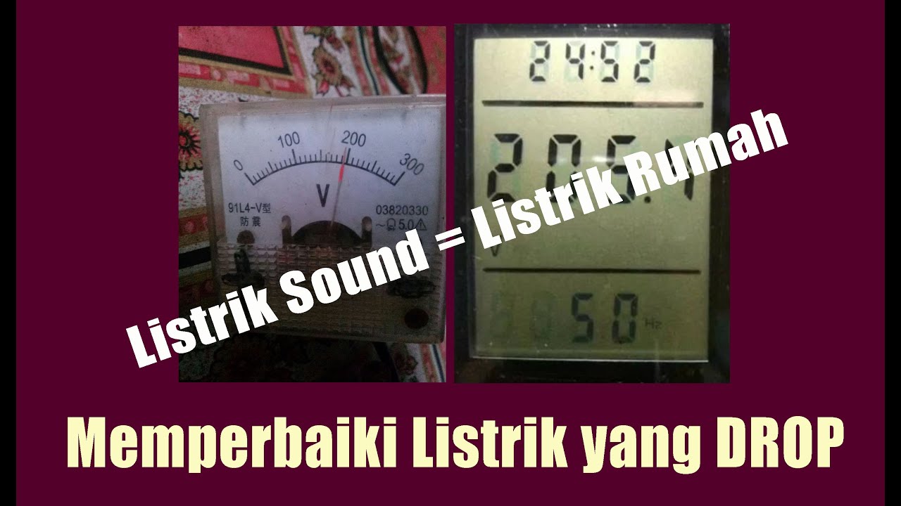 Mengatasi DROP tegangan listrik PLN