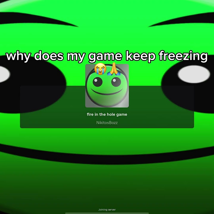 why does my game keep freezing 😭🙏 roblox YouTube
