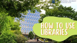 How to use libraries on SNU campus