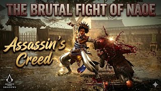 AC Shadows: The Most BRUTAL Naoe Fight You Have Ever Seen! 🥷🩸 (4K 60FPS)