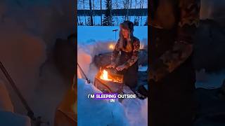 I Built A Snow Shelter To Survive The Night