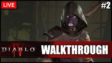 🔴Diablo 4 Full Game Walkthrough Part 2 - Playing as Rogue