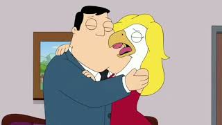 American dad - Stan kisses an eagle girl