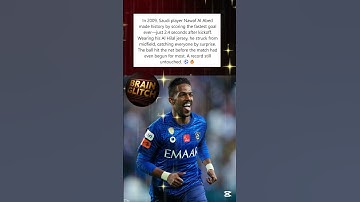 😱🔥Fastest Goal in Football History 0z9  #short #history