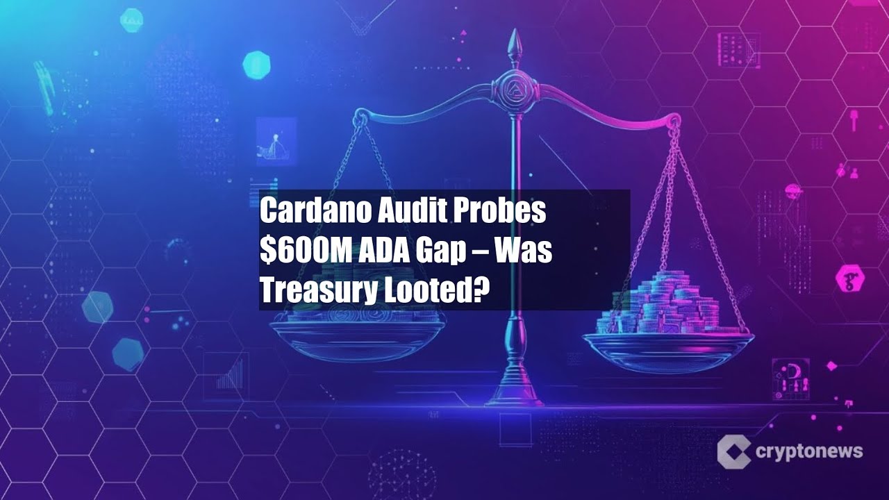 Cardano Audit Probes $600M ADA Gap – Was Treasury Looted? - YouTube