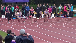 100m kobiet seria IV - Poznań 6.05.2017