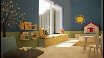 Kids Room - 360 Video (Interior Architectural Visualization)