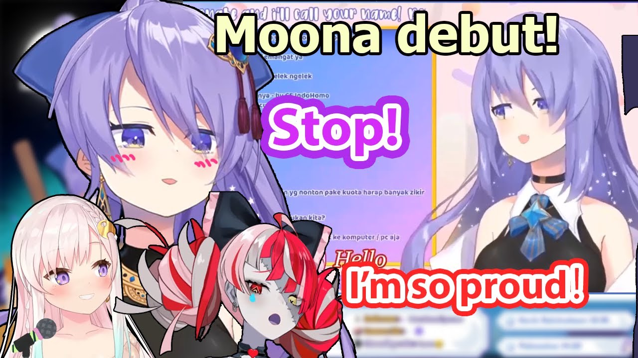 Moona reacts to her debut and cringes and Ollie is just there crying