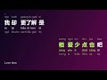 Nửa Trái Tim Nửa Điểm Tâm Karaoke Nhạc Hoa Pinyin 
