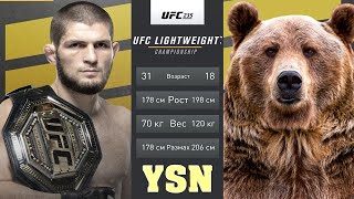 UFC БОЙ Хабиб Нурмагомедов vs МЕДВЕДЬ (com.vs com.)