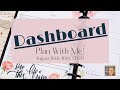 Dashboard Layout | Happy Planner | Plan With Me! | August 2020