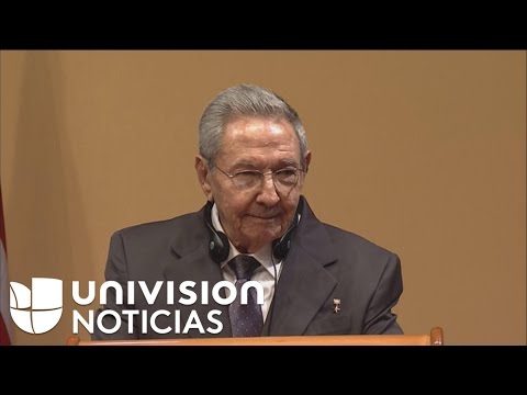Raúl Castro: "Si hay presos políticos antes que termine la noche estarán sueltos"