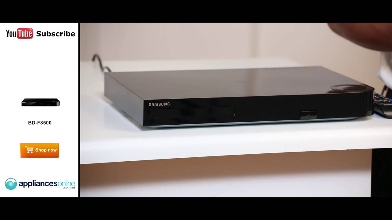 Samsung BD-F8500A 3D Blu-ray Player 500GB explained by - Online - YouTube