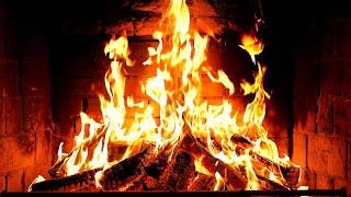 Cozy Fireplace 4K (12 HOURS). Fireplace with Crackling Fire Sounds. Fireplace Ambience