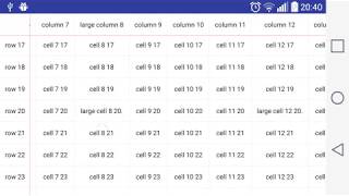 TableView 0.8.2 version  for Android