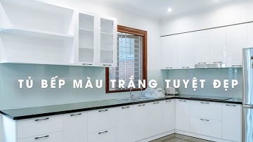 Mẫu Tủ Bếp Dành Cho Những Ai Yêu Thích Vẻ Đẹp Của Màu Trắng | Tủ Bếp Acrylic An Cường