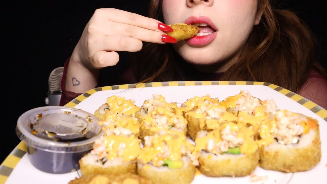 ASMR - mis propósitos de Año Nuevo 2024  + COMIENDO SUSHI 🍣- mukbang español.