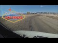 Landing in Las Vegas, Mc Carran Intl Airport. Cockpit view