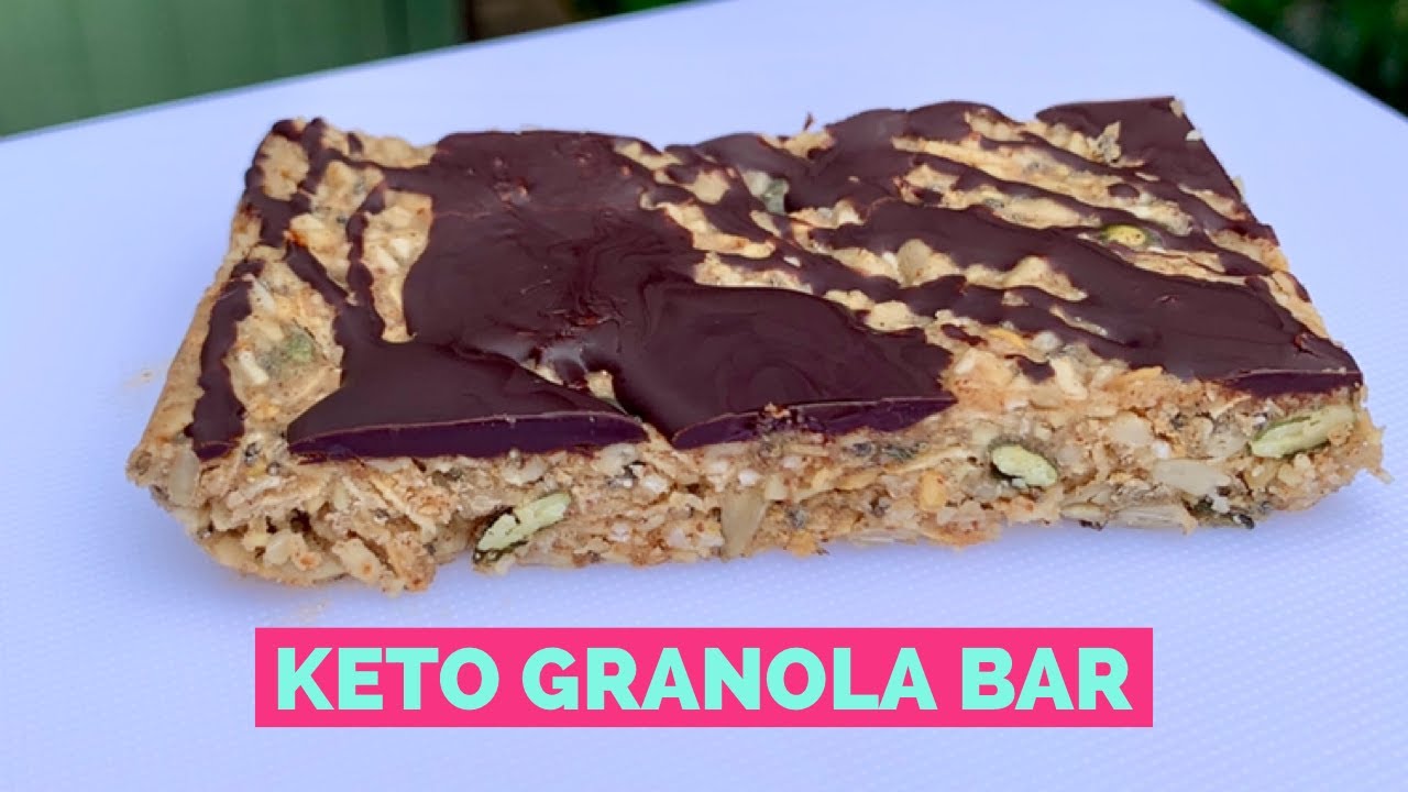 Keto No Bake Granola Bar Recipe // Vegan // Dairy Free // Nut Free