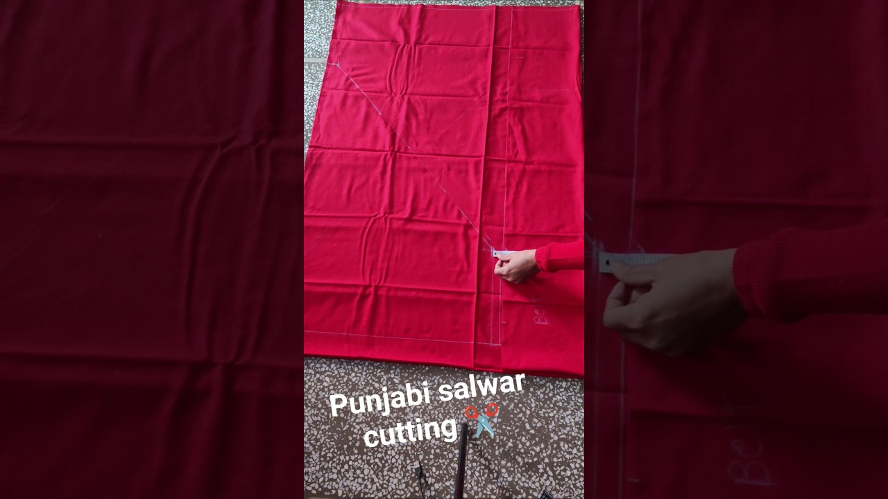 Punjabi salwar cutting ✂️#shortsfeed #ytshorts #salwarsuits #salwarcutting