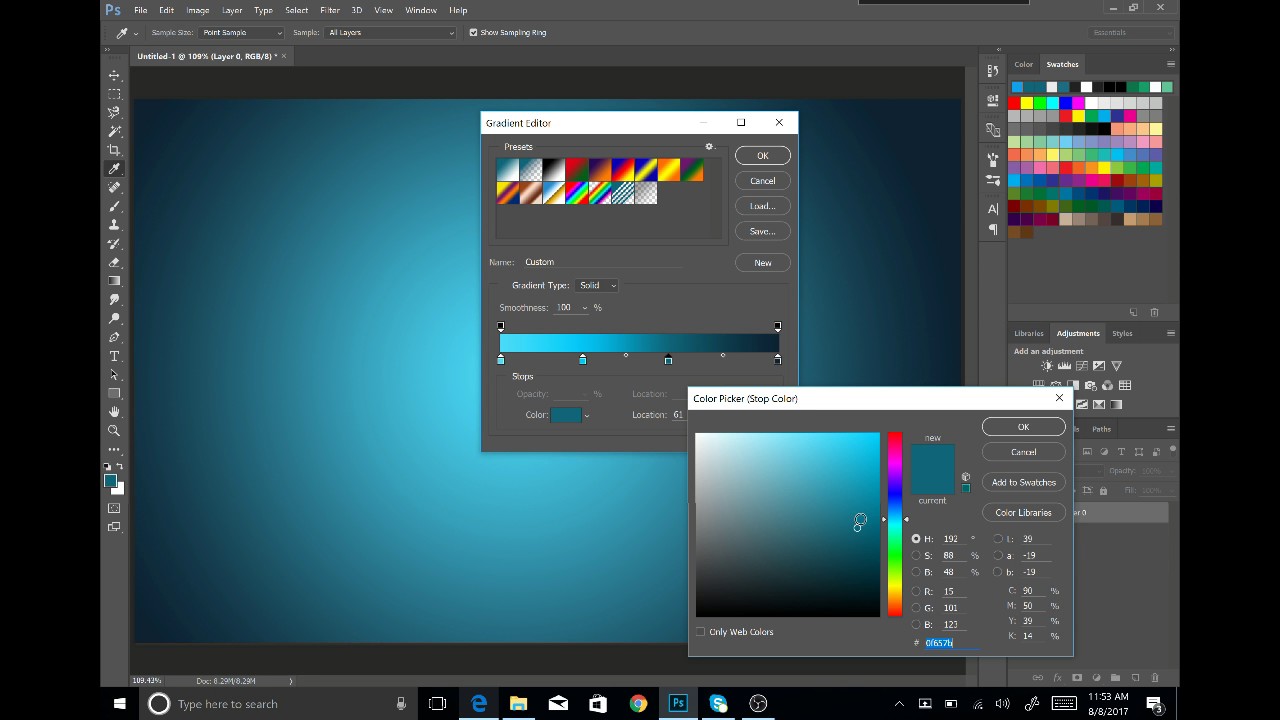 Gradient Tool Photoshop Tutorial