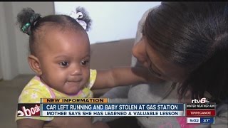 Car stolen with baby inside; child found safe short time later