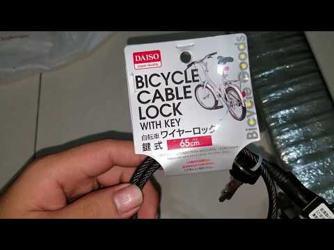 daiso bicycle lock