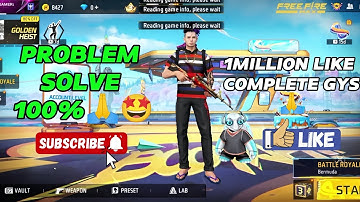 Free fire Max 2025||Reading game info please wait PROBLEM 100% SOLVE🤩🙏||#viral #trending #shorts