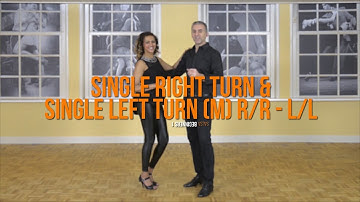 Salsa Beginners 1 - Single Right Turn & Single Left Turn for Men - Detailed explanation